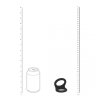 Double O Silicone Cockring - L - Black